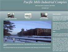 Tablet Screenshot of pacificmills.com